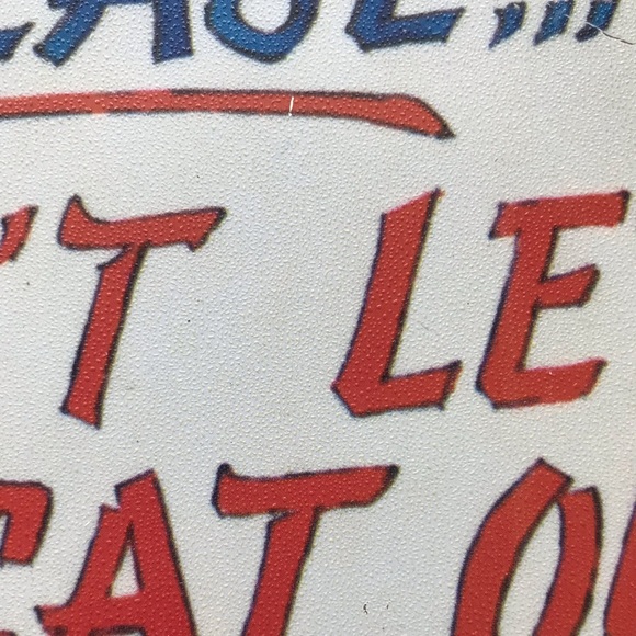 Metal Cat Sign Artwork Please Don’t Let The Cat Out. No Matter What It Tells U - Picture 4 of 9